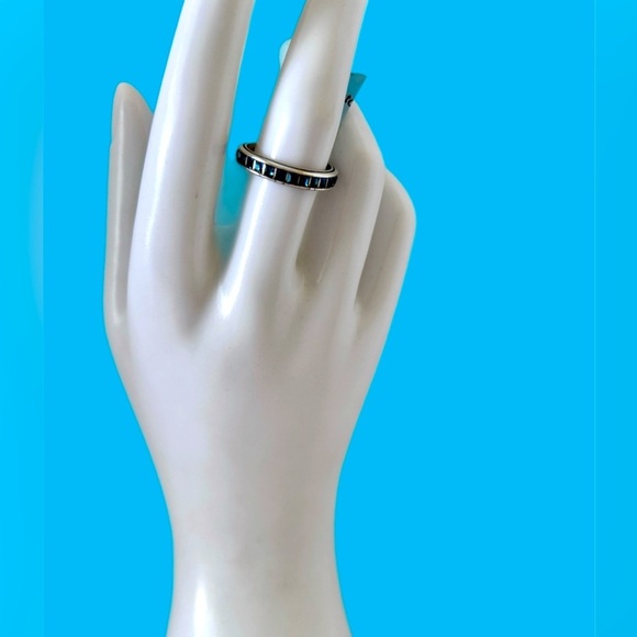 Brighton Eternal Silver Clear Crystals Stackable Band Ring Size 8 - Picture 4 of 6